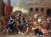 POUSSIN, Nicolas The Rape of the Sabine Women sg oil painting picture wholesale